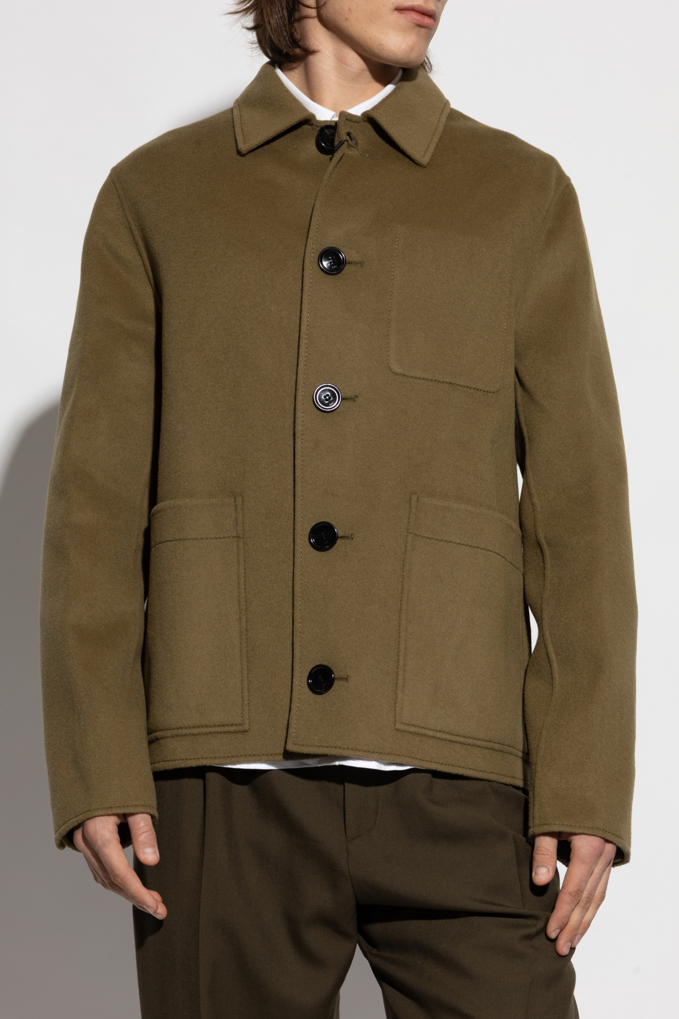 Green Wool jacket Ami Alexandre Mattiussi - Vitkac Australia